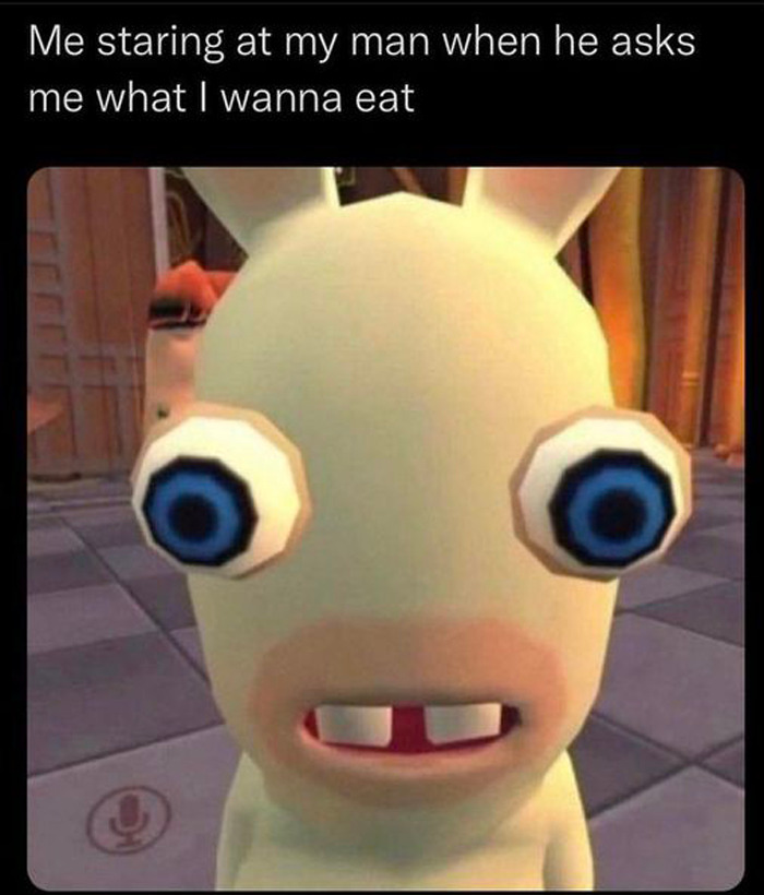 Cartoon character with wide eyes humorously depicting life with a boyfriend.