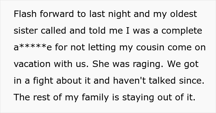 "She Was Raging": Woman Says She'll Join Family Vacation Only Without Cousin's Little Kids, Gets Told Off By Relatives