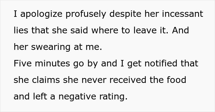DoorDash Driver Gets Thrown Under The Bus By An Entitled Customer Who Said She Never Got Her Food, Proves She's Lying And Gets Her Arrested