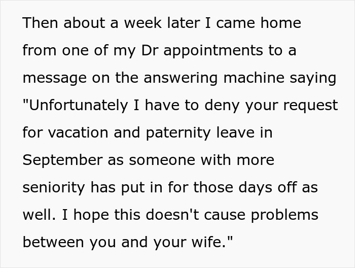 New Dad Can't Get His 22-Year-Old Boss To Approve His Paternity Leave, Comes Up With A Genius Malicious Compliance Plan New Dad Can't Get His 22-Year-Old Boss To Approve His Paternity Leave, Comes Up With A Genius Malicious Compliance Plan