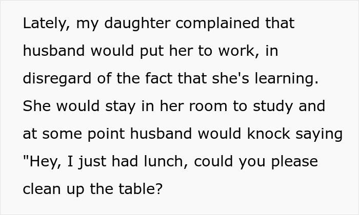“AITA For Telling My Husband My Daughter Doesn’t Have To Accommodate His Needs?” “AITA For Telling My Husband My Daughter Doesn’t Have To Accommodate His Needs?”