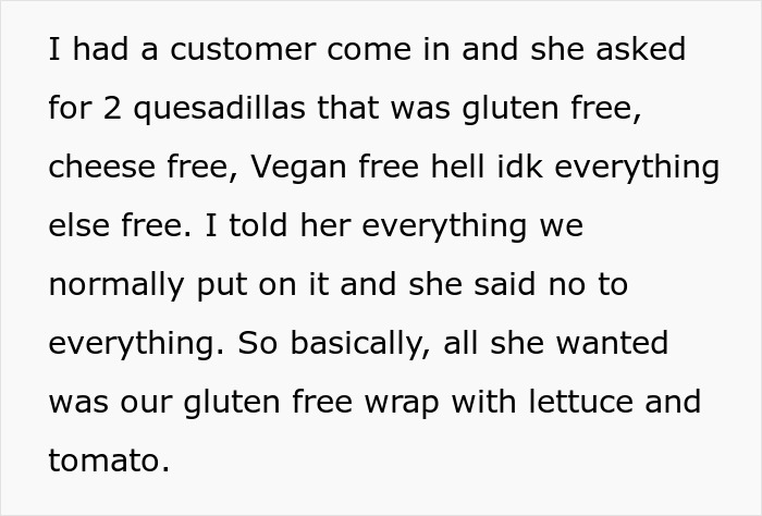 Employee Maliciously Complies And Makes Karen Order The Way She Wants To, She Ends Up Paying 5 Times More