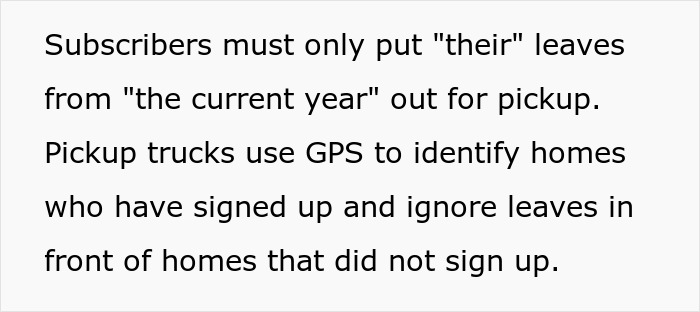 Man Buys The Rights To His Neighbors' Leaves To Mess With Leaf Collection Company's Ridiculous Rules By Building A Giant Pile Man Buys The Rights To His Neighbors' Leaves To Mess With Leaf Collection Company's Ridiculous Rules By Building A Giant Pile