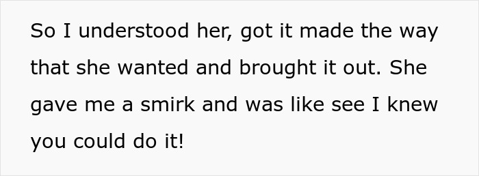 Employee Maliciously Complies And Makes Karen Order The Way She Wants To, She Ends Up Paying 5 Times More