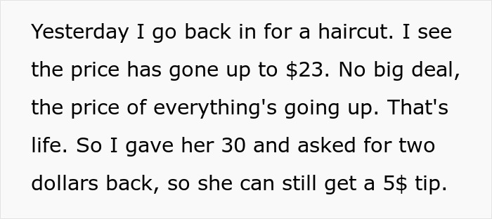 Guy Always Leaves A $5 Tip On His $20 Haircut, And His Barber Seems Very Disappointed