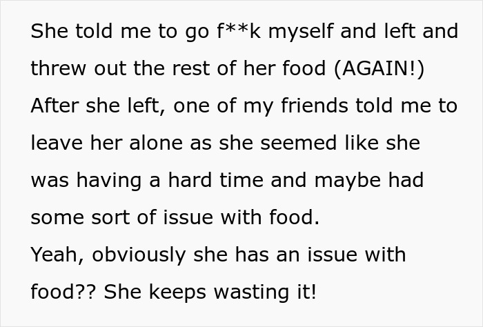 Woman Doesn't Finish Her Food At The Dining Hall, This Student Thinks She Has The Right To Call Her Out