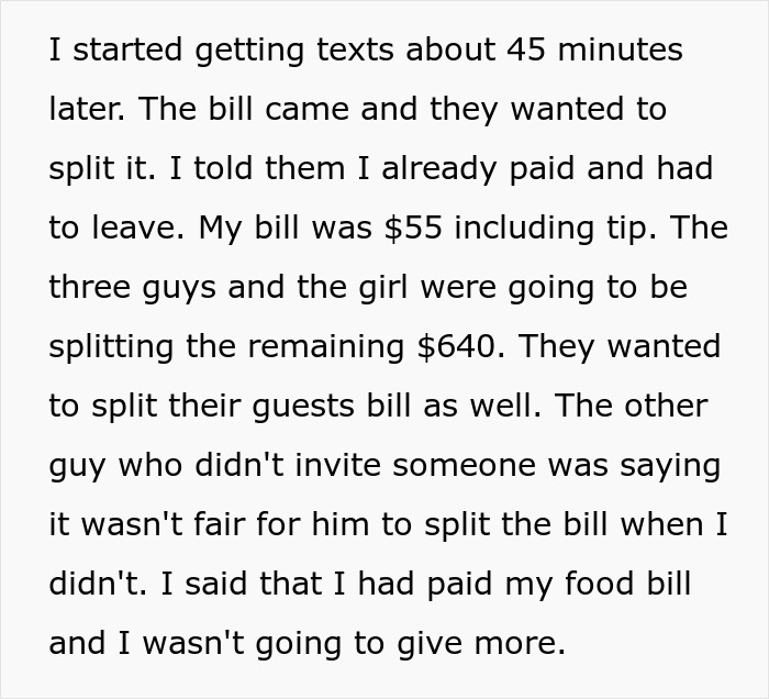 Moneyed Friend Quietly Bails, Knowing That Pals Who Over-Ordered Will Expect Them To Split The Restaurant Bill