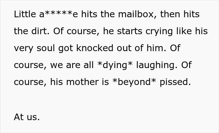 &ldquo;Little [Jerk] Hits The Mailbox, Then Hits The Dirt&rdquo;: Child Was Taunting Neighbor&rsquo;s Kids By Trying To Run Over Their Dog, Receives A Dose Of Instant Karma