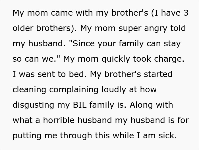 Pregnant Woman Comes Home From The Hospital To Find Her House Completely Trashed, Is Expected To Clean It All Up, Wonders If She Was Wrong To Call Mom For Help Pregnant Woman Comes Home From The Hospital To Find Her House Completely Trashed, Is Expected To Clean It All Up, Wonders If She Was Wrong To Call Mom For Help