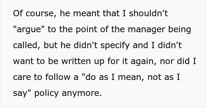 Employee Follows The "Customer Is Always Right" Rule Literally After Being Written Up, The Boss Pays With His Job Employee Follows The "Customer Is Always Right" Rule Literally After Being Written Up, The Boss Pays With His Job