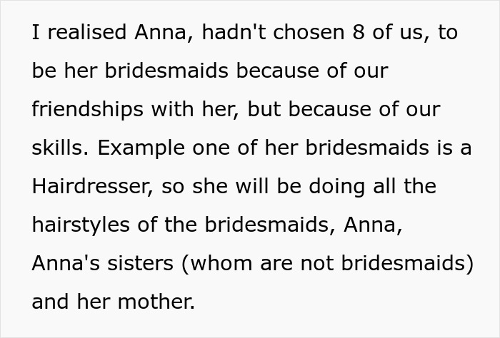 "Two Of The Bridesmaids Stormed Off": Woman Refuses To Participate In Wedding After Hearing Bride's Delusional Expectations, Gets Called All Kinds Of Rude Names