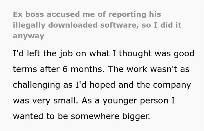 People Are Cracking Up At This Story Of A Person Who Got Wrongly Accused Of Snitching On Their Boss And Decided To Actually Do It People Are Cracking Up At This Story Of A Person Who Got Wrongly Accused Of Snitching On Their Boss And Decided To Actually Do It