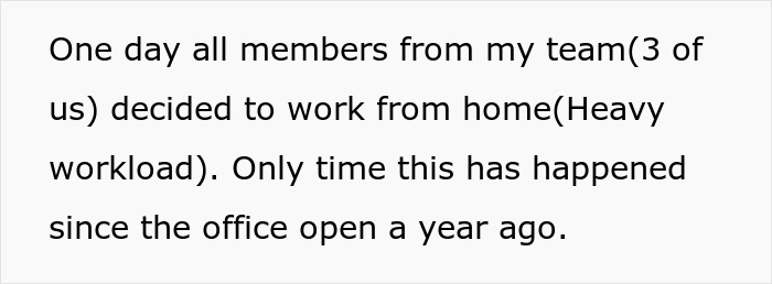 Manager Gets A Dose Of Malicious Compliance After Penalizing Team For Working From Home