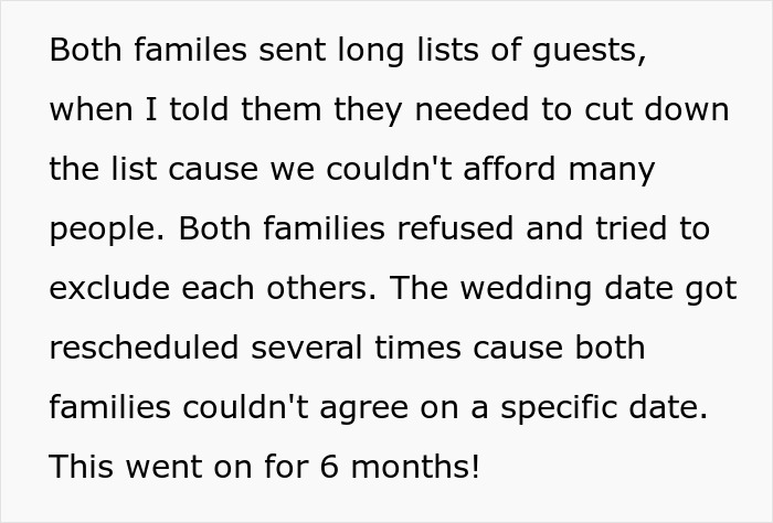 "Every Night They'd Call With Ultimatums": Couple Is Fed Up With Their Families Arguing Over Their Wedding And Decide To Elope "Every Night They'd Call With Ultimatums": Couple Is Fed Up With Their Families Arguing Over Their Wedding And Decide To Elope