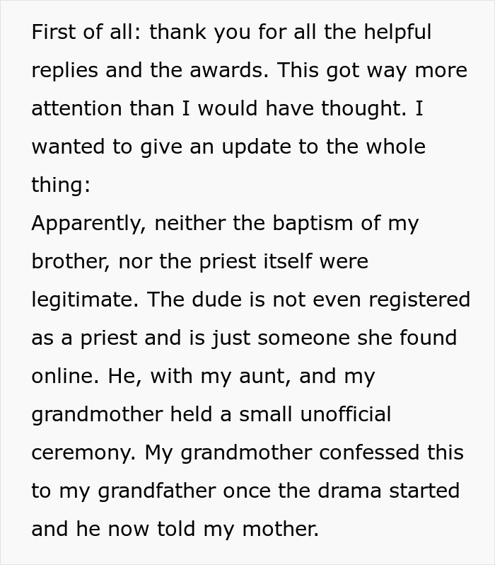 "Someone Has To Save The Boy": Religious Woman Baptizes Her Nephew Behind Everyone's Back, Receives Hilarious Revenge