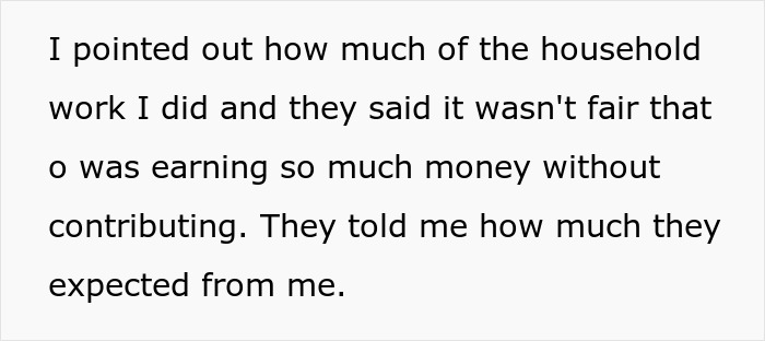 Family Doesn't Appreciate All The Household Work This Woman Does And Demands She Pays Rent, Regret It When She Moves Out Instead Family Doesn't Appreciate All The Household Work This Woman Does And Demands She Pays Rent, Regret It When She Moves Out Instead