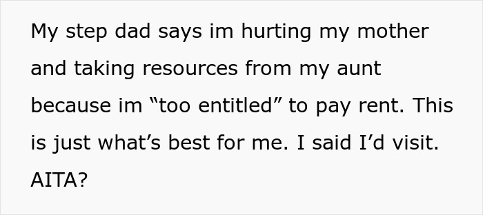 &ldquo;My Mother Keeps Crying&rdquo;: Man Asks Stepson To Start Paying Rent A Day After He Turns 18, He Moves In With His Aunt Instead
