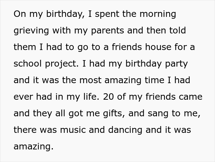 Teen Hasn't Celebrated A Single Birthday In 13 Years Because Her Twin Died At Birth, Finally Retaliates And It Makes Her Mom Furious