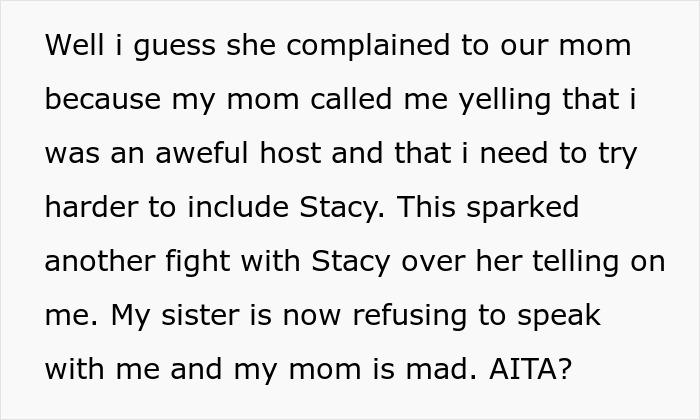 Expecting Mom Invites Sister Whose House Was Destroyed By Fire To Live With Her, But Gets Called Out For Having A Dull Life Expecting Mom Invites Sister Whose House Was Destroyed By Fire To Live With Her, But Gets Called Out For Having A Dull Life