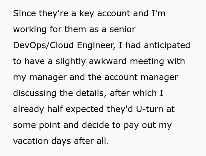 “You Have To Use Your Vacation Days”: Employee Makes Company Backpedal After Saying They Can’t Cash In Their Unused Vacation Days “You Have To Use Your Vacation Days”: Employee Makes Company Backpedal After Saying They Can’t Cash In Their Unused Vacation Days