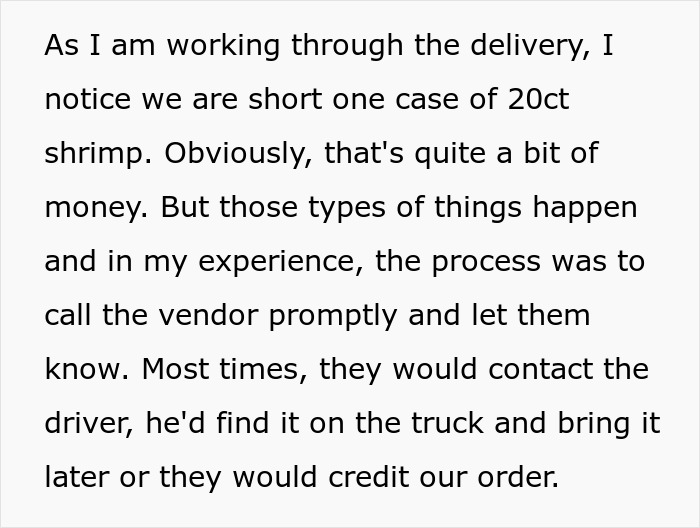 Vendor Won&rsquo;t Credit Missing Item Due To &ldquo;Strict Policy,&rdquo; Restaurant Manager Maliciously Complies