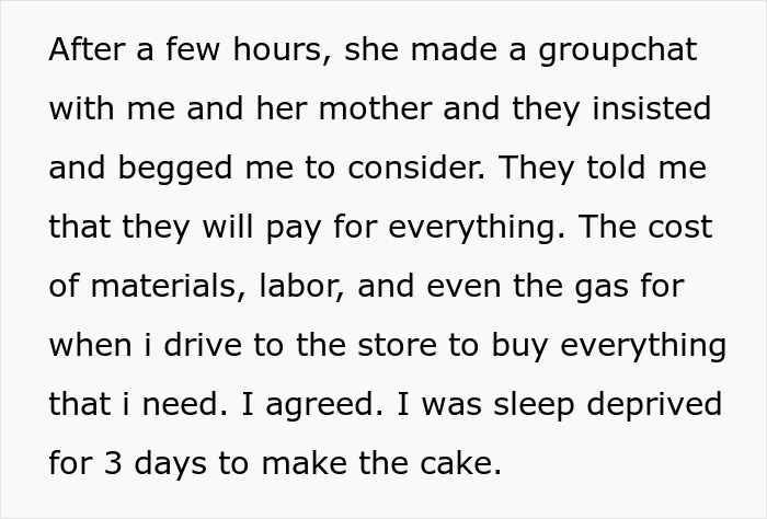 Family Has To Pick Sides After Woman Refuses To Bake More Cakes For Cousin After She Disappeared When She Had To Pay For The First One