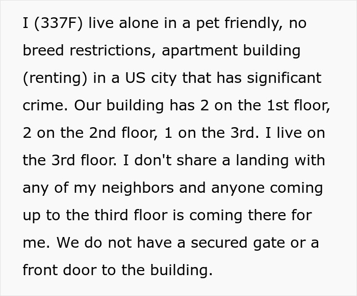 Woman Is Annoyed Her Neighbor Comes To Her Landing And Lurks, So She Swings Open The Door, Frightening Her And Causing Her To Fall