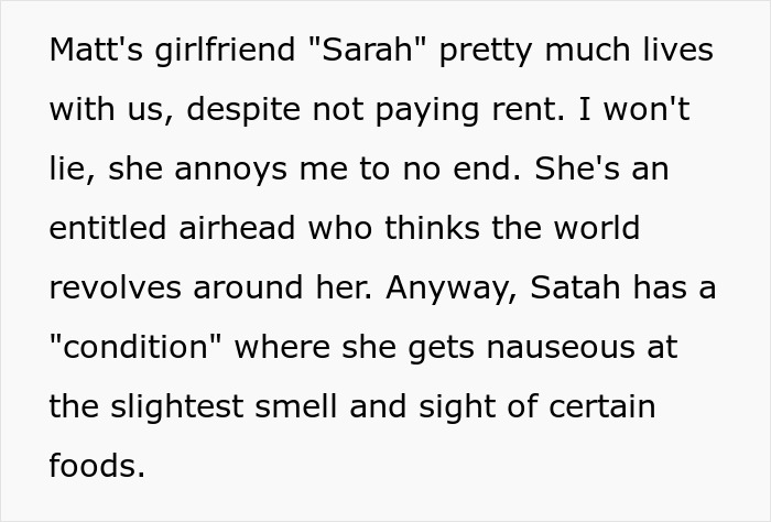 Person Refuses To Stop Cooking Aromatic Meals When His Roommate&rsquo;s Girlfriend Comes Over, Gets Called A Jerk