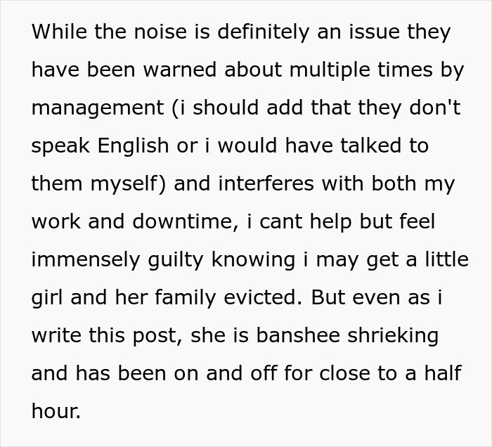 Woman Can’t Bear The Extreme Noise Her Neighbor’s Toddler Makes, Asks Online If She Should File Yet Another Complaint That Might Lead To Eviction Woman Can’t Bear The Extreme Noise Her Neighbor’s Toddler Makes, Asks Online If She Should File Yet Another Complaint That Might Lead To Eviction