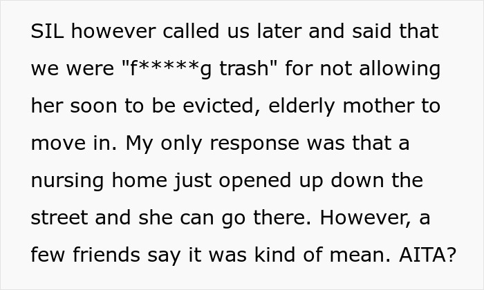 Mom Refuses To Help MIL Who Abandoned Them When They Were Homeless, Laughs In Her Face Mom Refuses To Help MIL Who Abandoned Them When They Were Homeless, Laughs In Her Face