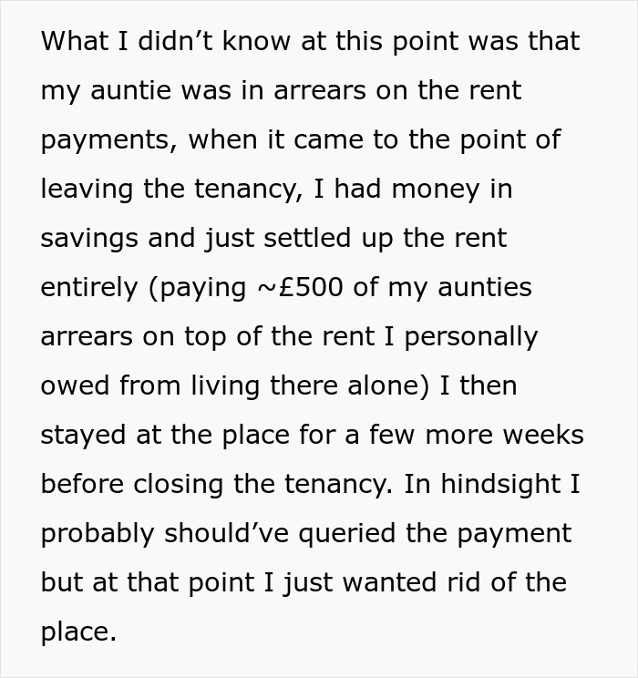 Person Is Annoyed When They &ldquo;Inherit&rdquo; A House From Aunt And Get Hounded By Housing Association For Rent Money When In Fact They Owe Them $240