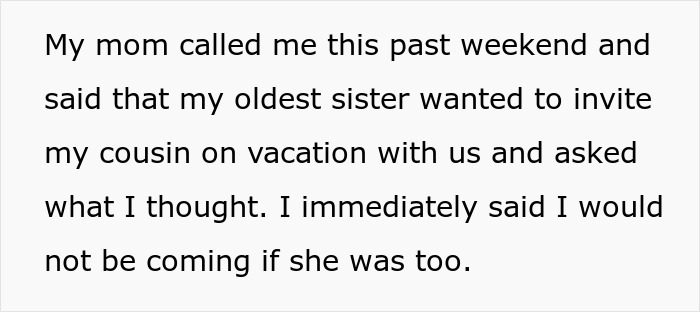"She Was Raging": Woman Says She'll Join Family Vacation Only Without Cousin's Little Kids, Gets Told Off By Relatives