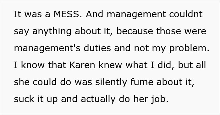 Karen Boss Tells Off Overworked And Underpaid Employee For Taking A 5-Minute Break, They Stop Doing Her Job For Her