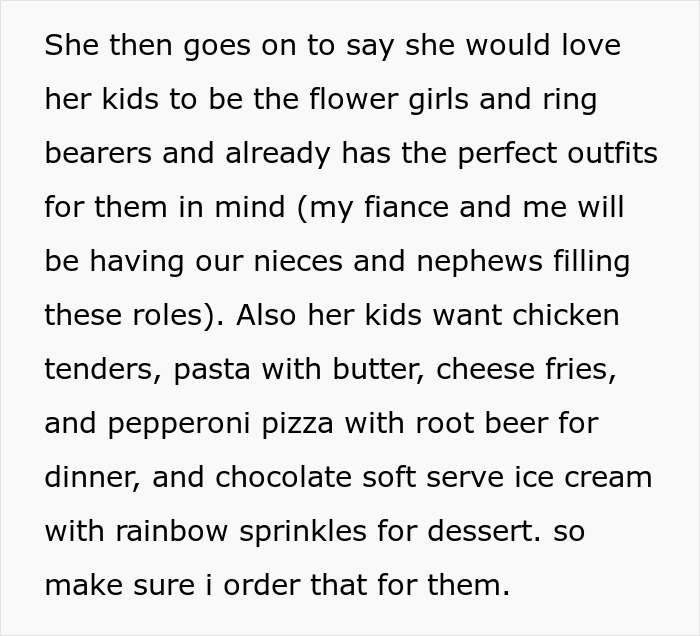 Bride-To-Be Left Is Speechless After Cousin Sends Through A List Of Wedding Demands Before She’s Even Been Officially Invited Bride-To-Be Left Is Speechless After Cousin Sends Through A List Of Wedding Demands Before She’s Even Been Officially Invited