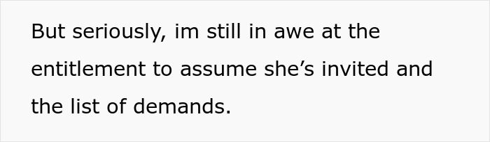 Bride-To-Be Left Is Speechless After Cousin Sends Through A List Of Wedding Demands Before She’s Even Been Officially Invited Bride-To-Be Left Is Speechless After Cousin Sends Through A List Of Wedding Demands Before She’s Even Been Officially Invited