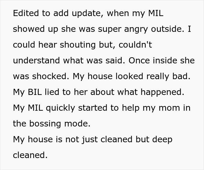 Pregnant Woman Comes Home From The Hospital To Find Her House Completely Trashed, Is Expected To Clean It All Up, Wonders If She Was Wrong To Call Mom For Help Pregnant Woman Comes Home From The Hospital To Find Her House Completely Trashed, Is Expected To Clean It All Up, Wonders If She Was Wrong To Call Mom For Help