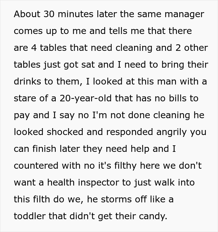 Restaurant Manager Asks Employee To Deep Clean The Back, Gets Mad When He Does Exactly That
