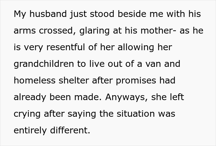 Mom Refuses To Help MIL Who Abandoned Them When They Were Homeless, Laughs In Her Face Mom Refuses To Help MIL Who Abandoned Them When They Were Homeless, Laughs In Her Face