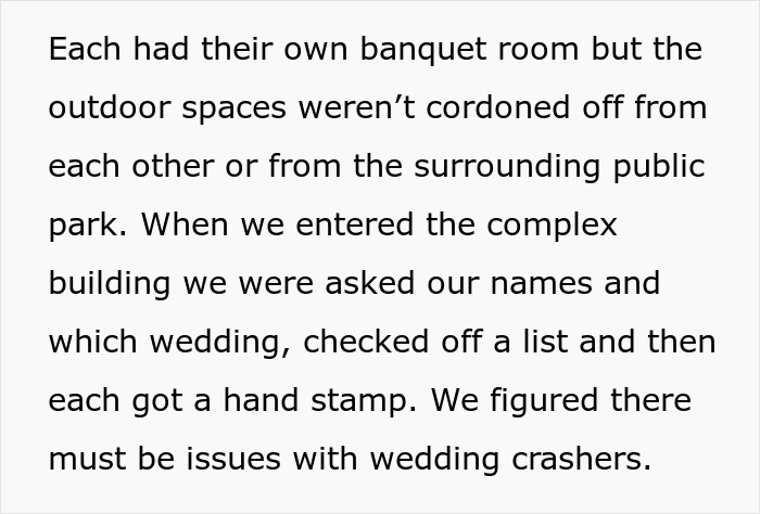 Person Shares The Rudest Wedding They've Been To, Where Guests Got Divided With Stamps On Their Hands And Were Served Different Meals Accordingly