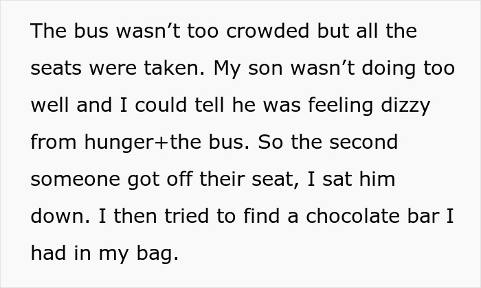 Parent Refuses To Make Their Ill 17-Year-Old Son Give Up His Seat For An Elderly Woman, Wonders If They Did The Right Thing Parent Refuses To Make Their Ill 17-Year-Old Son Give Up His Seat For An Elderly Woman, Wonders If They Did The Right Thing