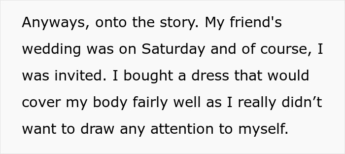 Woman Leaves "Friend's" Wedding After She's Called Out For Not Covering Up Her Skin Condition