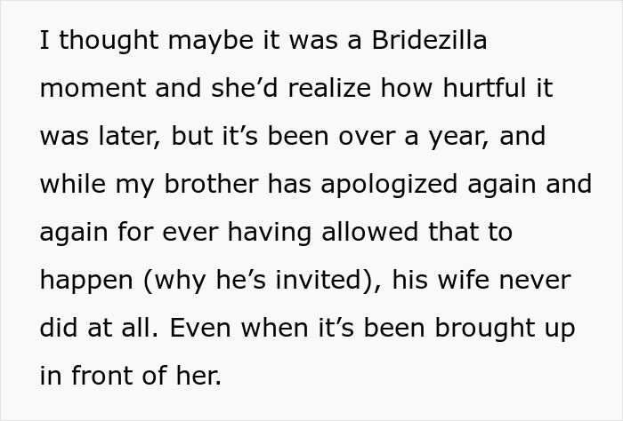 SIL Fat-Shames This Guy's Fianc&eacute;e, Gets Upset When She Gets Excluded From Their Wedding, Despite Her Husband Getting To Go