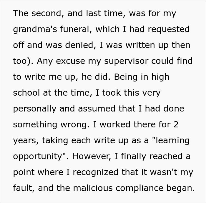 Employee Follows The "Customer Is Always Right" Rule Literally After Being Written Up, The Boss Pays With His Job Employee Follows The "Customer Is Always Right" Rule Literally After Being Written Up, The Boss Pays With His Job
