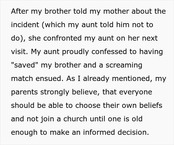 "Someone Has To Save The Boy": Religious Woman Baptizes Her Nephew Behind Everyone's Back, Receives Hilarious Revenge