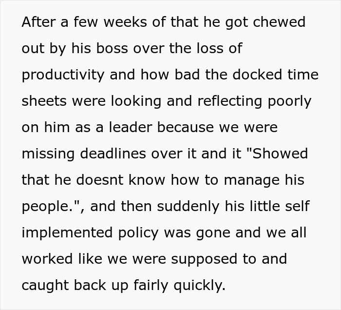 Boss, Tired Of People Not Coming In At 6 AM Sharp, Decides To Punish Them By Docking 15 Mins, But It Quickly Comes Back To Bite Him
