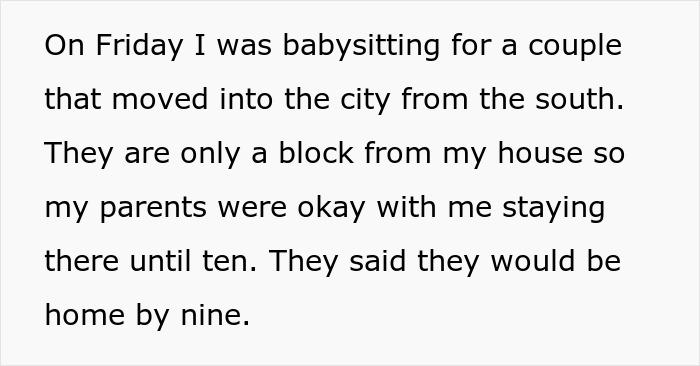 14-Year-Old Babysitter Calls The Police After The Parents Are Gone For 3 Extra Hours, Cops Find Them At Their Friend's House And They're Not Happy