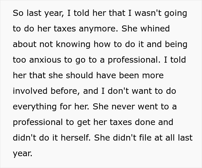 Entitled Woman Got Used To Her Roommate Filing Taxes For Her While She Watched Shows Instead, Calls Her Out When She Refuses