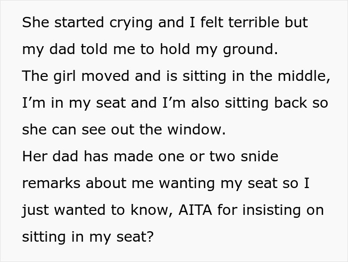 Woman Makes A Girl Cry By Asking Her To Sit In Her Correct Plane Seat Woman Makes A Girl Cry By Asking Her To Sit In Her Correct Plane Seat