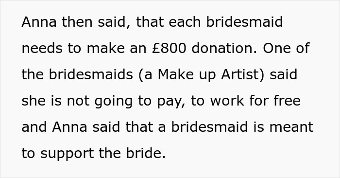 "Two Of The Bridesmaids Stormed Off": Woman Refuses To Participate In Wedding After Hearing Bride's Delusional Expectations, Gets Called All Kinds Of Rude Names