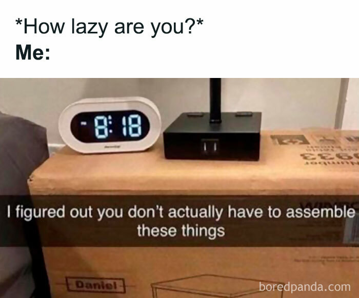 Don't Build Your Nightstand, Just Put Your Stuff On The Box